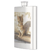 暗黒鉛筆のスケッチに猫は全て黒い フラスク (左)