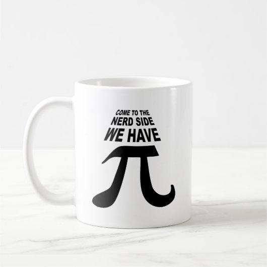 暗黒面に来られて私達はPiを有します コーヒーマグカップ (左)