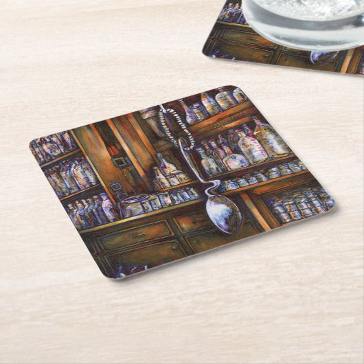 暗黙に理解される スクエアペーパーコースター (アングル)