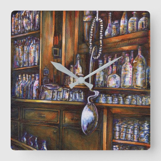 暗黙に理解される スクエア壁時計 (正面)