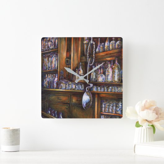 暗黙に理解される スクエア壁時計 (ホーム)