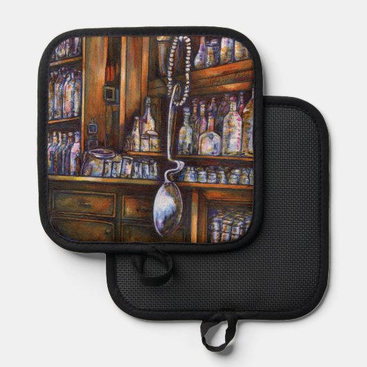 暗黙に理解される 鍋敷き (正面/裏面)