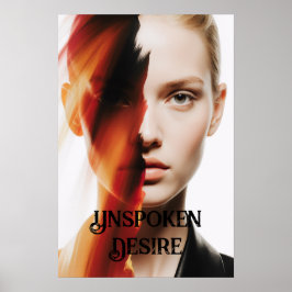 「暗黙の欲望」抽象芸術女性芸術プリント ポスター