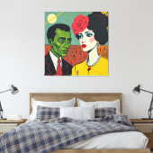 暗黙の物語 キャンバスプリント (インサイチュ (寝室))