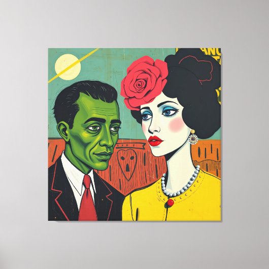 暗黙の物語 キャンバスプリント (正面)