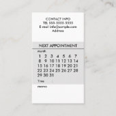 暦シンプル表 名刺 (正面)