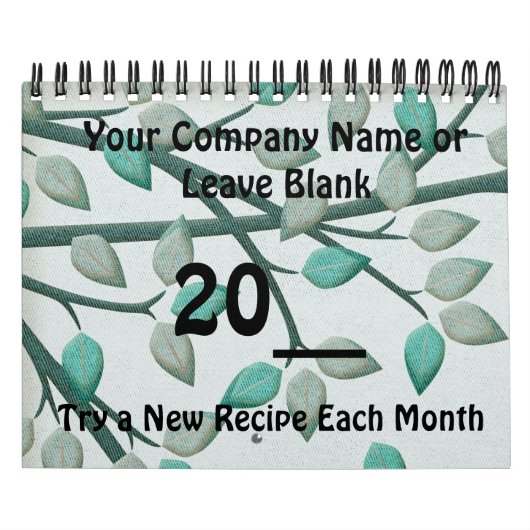 暦年料理レシピ会社プロモーション カレンダー (カバー)