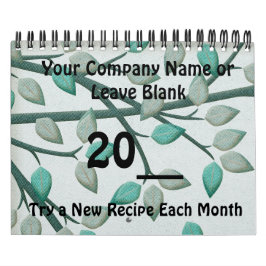 暦年料理レシピ会社プロモーション カレンダー