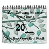 暦年料理レシピ会社プロモーション カレンダー (カバー)