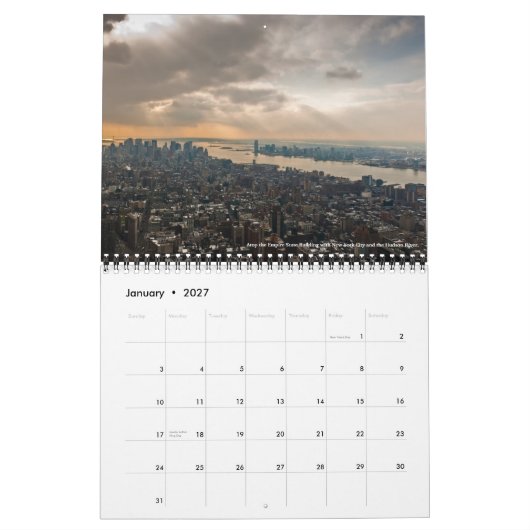 暦年2012年、Bryanフィッシャー カレンダー (1月 2027)