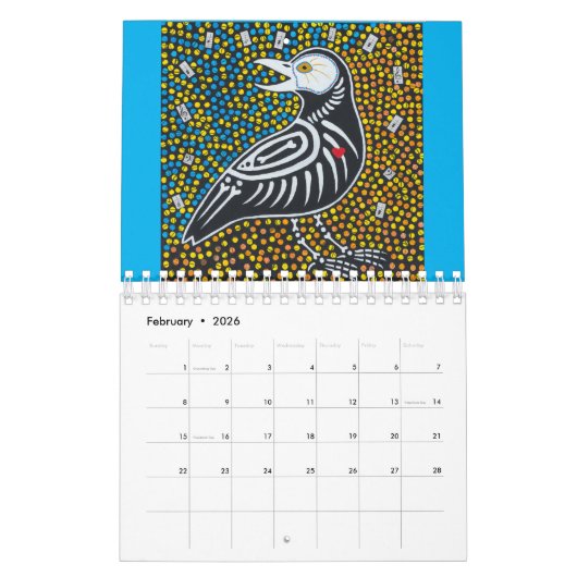 暦日 カレンダー (2月 2026)