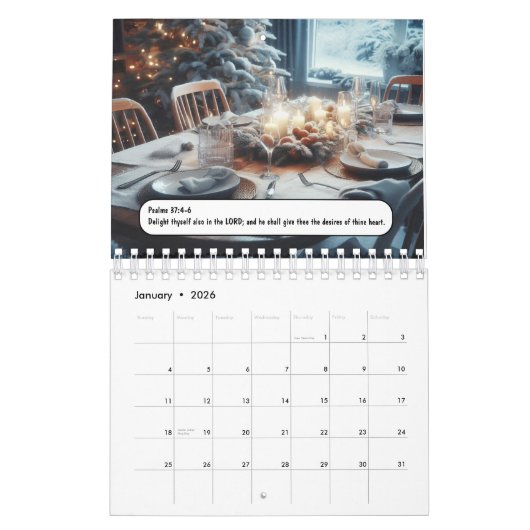 暦：恵み カレンダー (1月 2026)