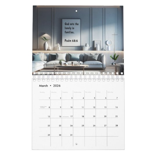 暦：恵み カレンダー (3月 2026)