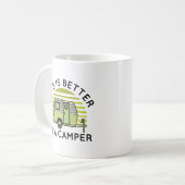 暮らしはキャンパーの方がいい コーヒーマグカップ (正面左)