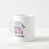暮らしはキャンパーの方がいい コーヒーマグカップ (正面左)