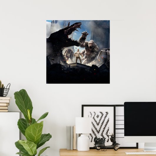 暴れる ポスター (ホームオフィス)