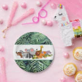 暴れろ！チャイルドジャングルアニマル誕生日紙プレート ペーパープレート (パーティー)