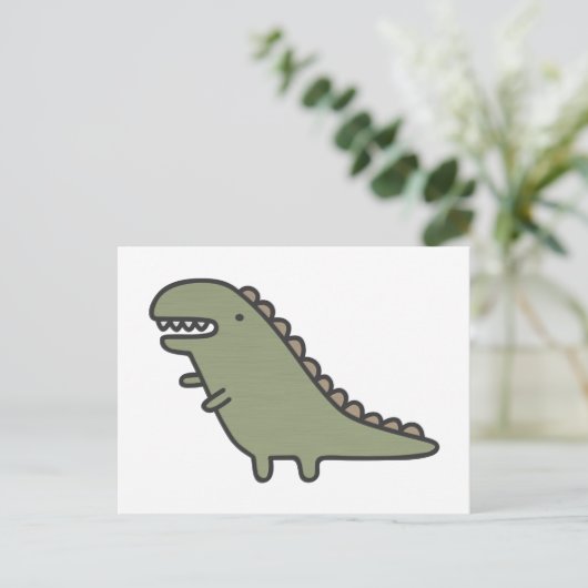 暴れ回る恐竜! ポストカード (スタンド正面)