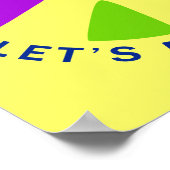 暴力で平和を育む ポスター (角)