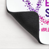 暴力とストップ沈黙の家庭内暴力Aw マウスパッド (コーナー)