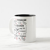 暴力のスピードモメンタムを軽視する博士 ツートーンマグカップ (正面左)