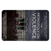 「暴力の独占」磁石 マグネット (横)