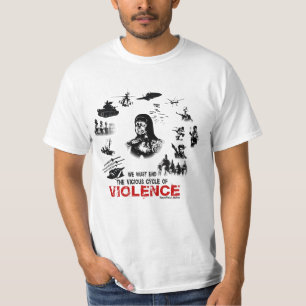 暴力のTシャツの男性 Tシャツ