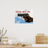 暴力は報われない ポスター (キッチン)