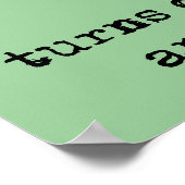 暴力は答えおもしろいプリントのポスター ポスター (角)