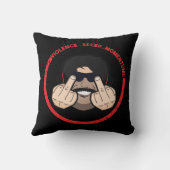 暴力を軽視するスピードTシャツ クッション (裏面)