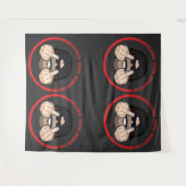 暴力を軽視するスピードTシャツ タペストリー (正面(横))