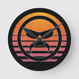 『暴力を軽視するTシャツ』 ラウンド壁時計