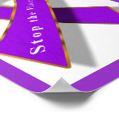 暴力ストップの ポスター (角)