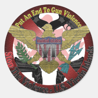 暴力ストップの ラウンドシール