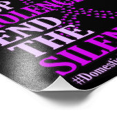 暴力ストップは家庭内暴力認識度 フォトプリント            (角)