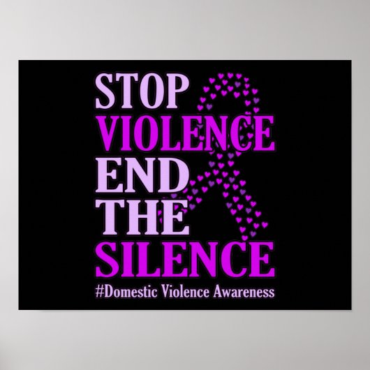 暴力ストップは家庭内暴力認識度 ポスター (正面)