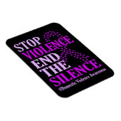 暴力ストップは家庭内暴力認識度 マグネット (右側)