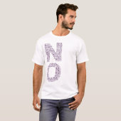 暴力、乱用、薬剤、アルコール、及び恐れを拒否して下さい Tシャツ (正面フル)
