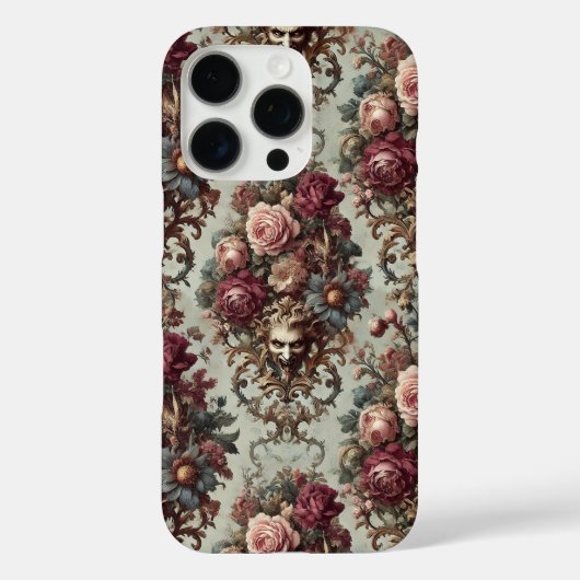 🌺暴動から開花 – ゴシック様式のバロックフローラ Case-Mate iPhoneケース (裏面)
