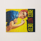 暴動ではなくダイエット-ヴィンテージフェミニズム ジグソーパズル (横)