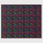 暴動のパターン：生エネルギー – パンクネオン ラッピングペーパー (フラット)