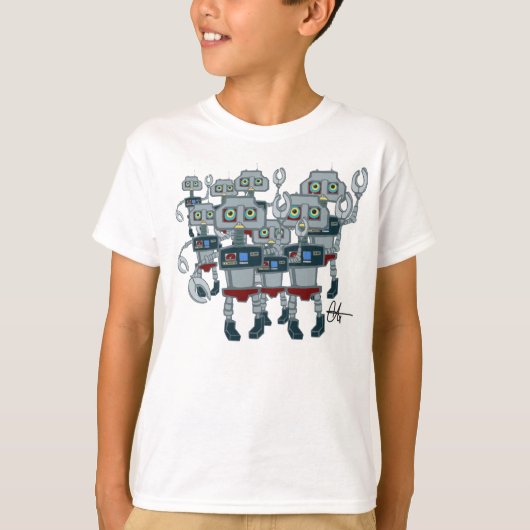 暴動のロボット Tシャツ (正面)