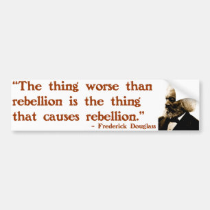 暴動のFrederick Douglass バンパーステッカー