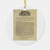 暴動を抑制するための王による布告 セラミックオーナメント (正面)