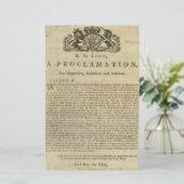 暴動を抑制するための王による布告 便箋 (スタンド正面)