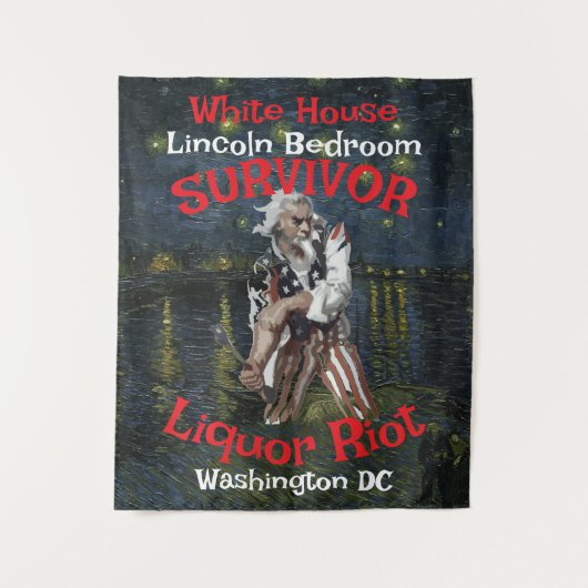 暴動トランプ背景36 37 38 39 40 41 42 43 44 45 タペストリー (正面)