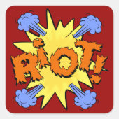 暴動 スクエアシール (正面)