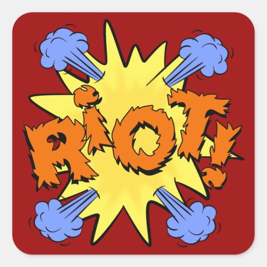 暴動 スクエアシール (正面)