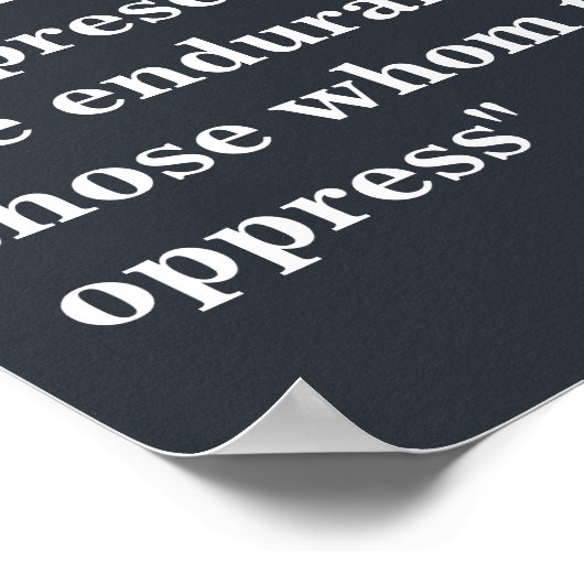 暴君の限界に関するフレドリック・ダグラス引用文 ポスター (角)