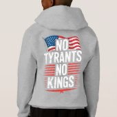 暴君も王も要らない 愛国主義 フリーダム アクティビズムTシャツ (裏面)